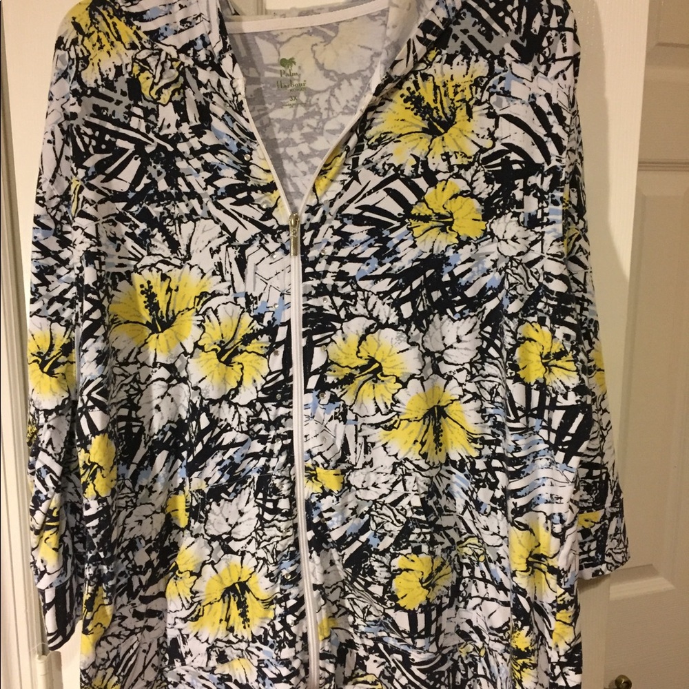 🦋 Palm Harbour 3X Zip front hoodie